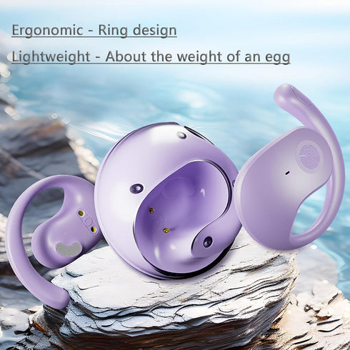 Earphone Wireless Bluetooth, OWS Hanging Bluetooth 5.4 Earphones, Open Ear Headset Ball, Portable Comfortable HiFi Sound