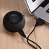 Mini Speaker, Portable Retractable Speaker with USB Charging Cable, 3.5mm Audio Interface, Black, 12