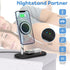 3 in 1 Magnetic Wireless Charger, Adjustable Charging Station for iPhone/iWatch/Airpods, Compatible with iPhone