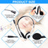 Yunsailing 30 Pack Kids Headphones with Microphone, Lightweight Adjustable Earphones, 3.5 mm Jack (White)
