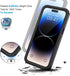 Lanhiem Waterproof Case for iPhone 14 Pro Max, IP68 Dustproof with Built-in Screen Protector, Rugged Shockproof Cover