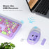 MOFii Wireless Keyboard and Mouse Combo, 2.4G Slim Full-Sized Colorful Keyboard Mouse for PC Laptops (Purple)