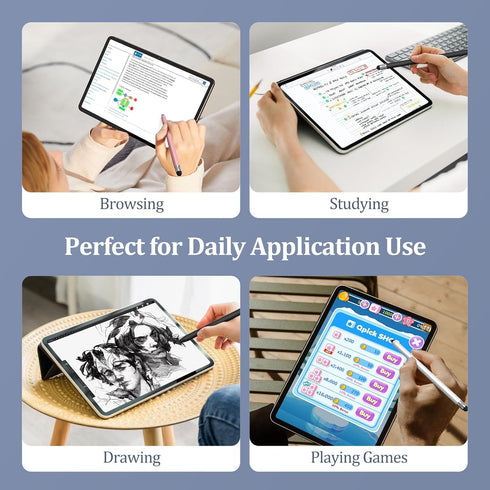 Stylus Pens for Touch Screens, 2-in-1 Magnetic High Precision Capacitive Stylus for iPad, iPhone, Samsung Tablets