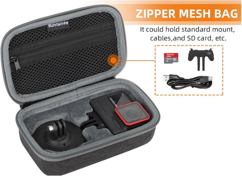 Case for Insta360 Ace Pro Waterproof Action Camera, Battery Screw Standard Mount Storage Carrying Bag