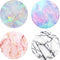 Multi-Function Cell Phone Stand, Rose Gold Pink White Marble Expanding Stand Grip for Smartphones (4 Pack)