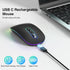 cimetech Bluetooth Mouse, Wireless Rechargeable Mouse with Dual Mode (Bluetooth 5.1 and 2.4G), Compatible with iPad, PC