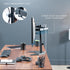 VIVO STAND-V002F Dual LED LCD Monitor Free-Standing Desk Stand for 2 Screens, Heavy-Duty Adjustable Arms