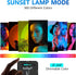 Sunset 360 Full-Color2000mAh Projection Lamp, RGB Video Light, LED Camera Light Rechargable, Magnet Adsorption, Night