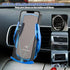 Wireless Car Charger Phone Holder Mount, 15W Fast Charging Auto Clamping Charger for All Android Smartphones (Black)
