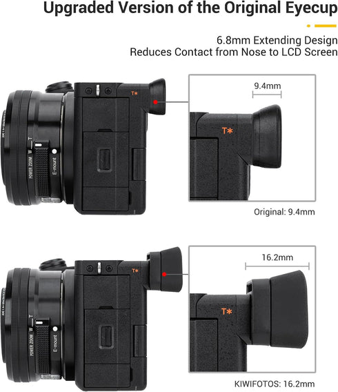A6700 A6700 FDA-EP20 A6700 Eyecup Eyepiece, Soft Silicon Extended Camera Eye Cup Viewfinder Special Designed for Sony