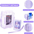 Glitter Clear Case for Fujifilm/Polaroid Instax Mini 12 Instant Camera, Upgraded Glitter Case with Accessories - Purple