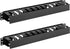 Tecmojo 2 Pack 1U Server Rack Horizontal Cable Management with Cover,2.6 Depth Plastic