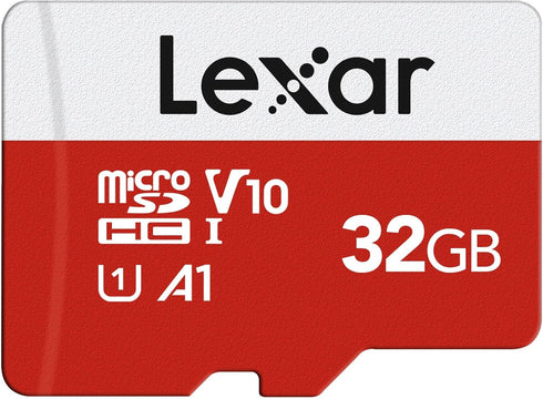 Lexar E-Series 32GB Micro SD Card, UHS-I Flash Memory Card with Adapter, 100MB/s, Full HD