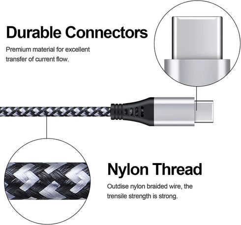 USB C Cable 3FT, Android Phone Chargers C Type Charging Cable for Samsung Galaxy S24 S23 Ultra Z Flip6 Fold6 A15 A55