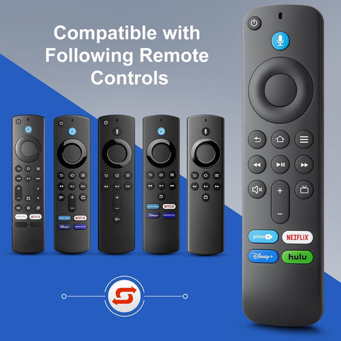 Voice Remote Control Replacement for Fire TV Stick, Cube, and Insignia-Toshiba-Pioneer Smart TVs