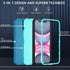 SunStory 11 3-Layer Cover,3 1 11 6.1",LakeSkyBlue Compatible with iPhone Case with HD Screen Protector, Heavy Duty