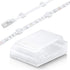 Cable Tidy Management Self Adhesive Cable Clips, 100 Pack Clamps for Fixing LED Light Clips (10mm Wide Strip)