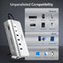 USB C Hub, INTPW 9-in-1 Multiport Adapter with 4K HDMI, PD 100W, USB A, SD/TF Card Reader