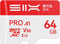 SIX M100 64GB Micro SD Card Read Up to 100MB/s - A1, U3,