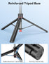 qirita 70" 1/4" Extendable Selfie Stick Tripod, Automatic Phone Tripod with Magnetic Remote & Screw, Lightweight Travel