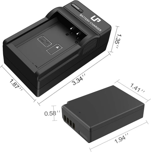 LP LP-E10 Battery Charger Pack - 1-Pack Battery & Charger for Canon EOS Rebel T3, T5, T6, T7, T100, 1100D, 1200D