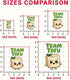 3 Pcs Team Tofu Cute Sticker, Funny Vegan Food Cartoon Design, Vegetarian Vinyl Stickers Die-Cut Waterproof for Laptop