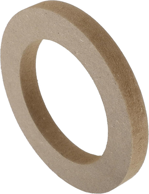 uxcell 8 Pcs Universal 4 Inch Speaker Subwoofer Mounting Spacer Rings, Solid Wood Beige