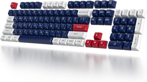 GTSP 150-Keys ASA Profile Keycaps, Double Shot PBT for 75 Percent ISO/ANSI Layout, Compatible with 108/104/87/82/68/61