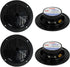 Pyle 4 PLMR41B 4" 200W Dual Cone Waterproof Marine Boat Stereo Speakers, 2 Pairs