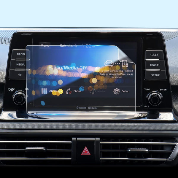 LFOTPP 2 PCS Control Screen Protector for 2021+ Seltos, 8-Inch HD Crystal Clear Infotainment Navigation Touch Film