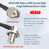 RG58 UHF PL259 Male to SO239 Female Right Angle Bulkhead Mount Cable - 15FT CB Antenna Extension Cable CB Coax Cable for Vehicle Car SUV Truck Two Way Radio Ham Radio