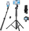 70" Phone Tripod, Portable Cell Phone Tripod Stand with Remote & Phone Holder, Selfie Stick for Video Recording,