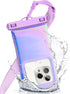 Floating Waterproof Phone Pouch, Soap Bubble Waterproof Case with Crossbody Lanyard for iPhone 15 14 13 Pro Max