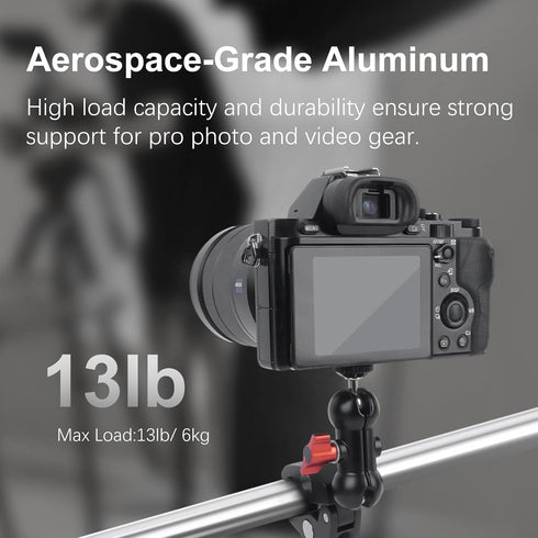 Mechrig 360 1/4"-20 Super Clamp Mount Kit with Ballhead Magic Arm Universal Camera Mount with Screws for DSLR