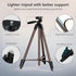 Jishane 71" 6.6 lb Camera Tripod,Lightweight Aluminum Phone Tripod with Wireless Remote, Phone Holder & Carry Bag