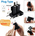 ROAD WARRIOR Universal Travel Plug Adapter Europe/UK/Australia/USA/India/China Compact Black