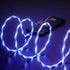 IHAO USB Type C to Type C PD 60W Fast Charging Cable Phone Charger High Data Speed Visible Cool LED Current Flowing for All USB C Device-Blue/39 Inches by IHAO