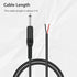 2 Pack 3ft Audio Cable Speaker Wire to 6.35mm 1/4 inch TS Mono Male Plug Adapter Connector to Bare Wire