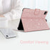 Fingic iPad Air 13 inch Case 2024, iPad Pro 12.9 inch 2018-2022 Case with Pencil Holder, Rose Gold