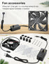 Wathai 120mm x 25mm Waterproof Small Box Fan IP67 12V with AC Plug Speed Controller for Biltong Box, Aquarium