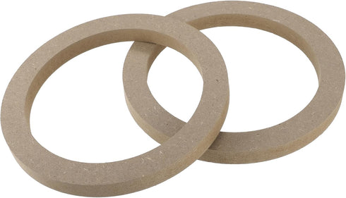 uxcell 8 Pcs Universal 6.5 Inch Speaker Subwoofer Mounting Spacer Rings, Solid Wood, Beige