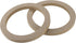 uxcell 8 Pcs Universal 6.5 Inch Speaker Subwoofer Mounting Spacer Rings, Solid Wood, Beige