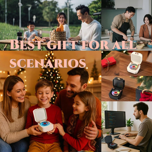 MiniLuxis Retro Bluetooth Speaker, Portable Mini Wireless Speaker with Clear Sound & Long Battery Life, Small Cute