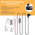 MONDGE 3-in-1 12V-24V 5V 13FT Hard Wire Kit USB-C & Micro/Mini USB Hardwire Kit for Dash Cams to Car Dash Camera Power