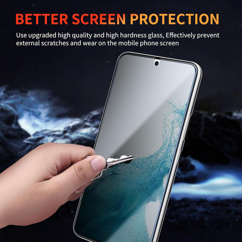 Privacy Screen Protector for Samsung Galaxy S22 Plus/S23 Plus 6.6 Inch, 2 Pack, Anti-Spy Scratch Resistant
