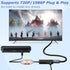 LA NREUCETS 1080P Xbox/Wii/PS1/PS2/PS3/GameCube/N64/VHS/VCR/DVR RCA to HDMI Converter, Composite AV to HDMI Converter