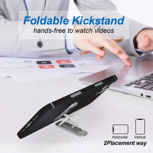DWTB Phone Kickstand,Multi-Angle Aluminum Cell Phone Kickstand Attachment(Adjustable Angle)(Vertical and Horizontal