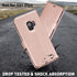 MONASAY Wallet Case for Galaxy S9 - 5.8-inch Flip Folio Leather Cover with Screen Protector and RFID Blocking, Rosegold