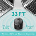 Ergonomic Bluetooth Mouse and Mouse Pad for Laptop, Silent with 3-Levels DPI, USB Nano Receiver for Android PC Notebook