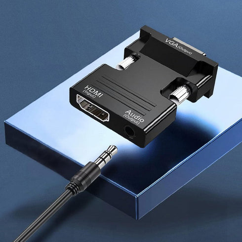 VGA to HDMI VGA to HDMI-Compatible Adapter Converter 1080P HDMI-Compatible Female to VGA Adapter for PC Laptop HDTV Movie Projector